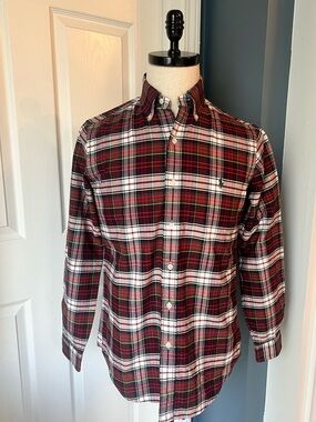 Ralph Lauren Red and Green Plaid Casual Shirt
